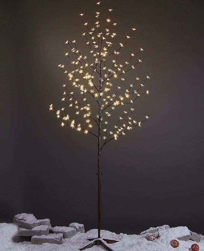 Lightshare 6.5 feet 208L LED Lighted Cherry Blossom Tree, Warm White, Decorate Home Garden, Summe... | Amazon (US)