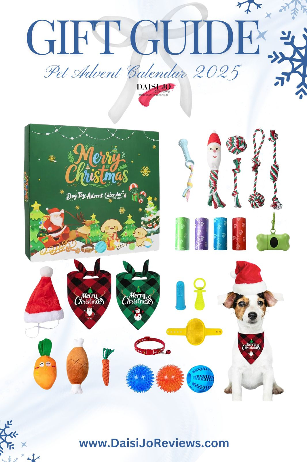 Make your pup part of the holiday countdown with the 2025 Dog Advent Calendar. This 24-day gift box is packed with chew ropes, squeaky balls, and teething toys perfect for small and large dogs. Tap to shop the ultimate Christmas gift for your pet! #DogAdventCalendar #PetGifts #ChristmasToys 

 #LTKGiftGuide #LTKHoliday #LTKSaleAlert