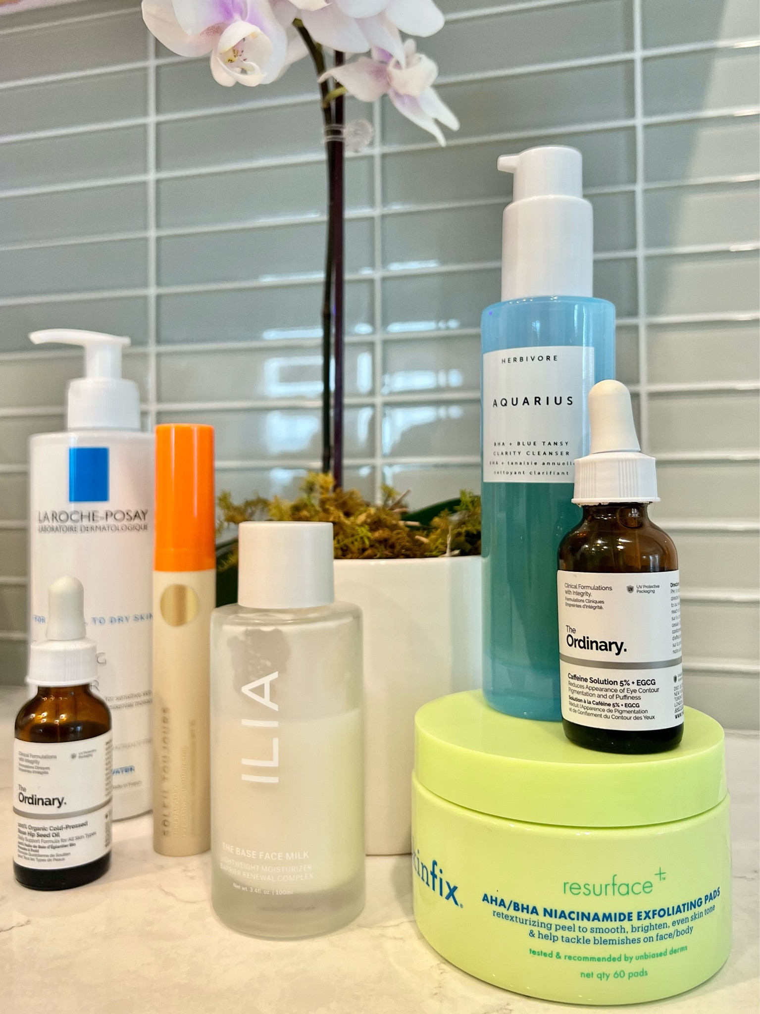 S K I N C A R E 🧴

AM Routine - 
1) wash my face with La Roche Posay hydrating cleanser
2) apply a few drops of The Ordinary rose hip seed oil 
3) apply a quarter-sized amount of Ilia The Face Base Milk 
4) add the Soleil brightening eye cream 
5 ) apply either Supergoop unseen sunscreen OR Ilia super serum skin tint (depending if I’m applying makeup or not) - NOT PICTURED 

PM Routine - 
1) wash my face with Herbivore Aquarius face wash
2) use a Skinfix AHA/BHA niacinamide exfoliating pad (every other day) 
3) apply a few drops of The Ordinary rose hip seed oil 
4) apply a quarter-sized amount of Ilia The Face Base Milk 
5) apply an even layer of Topicals Like Butter hydrating moisturizer - NOT PICTURED 

I also use Mask of Magnaminty once a week from Lush, but I wasn’t able to link the product here  

#LTKGiftGuide #LTKBeauty