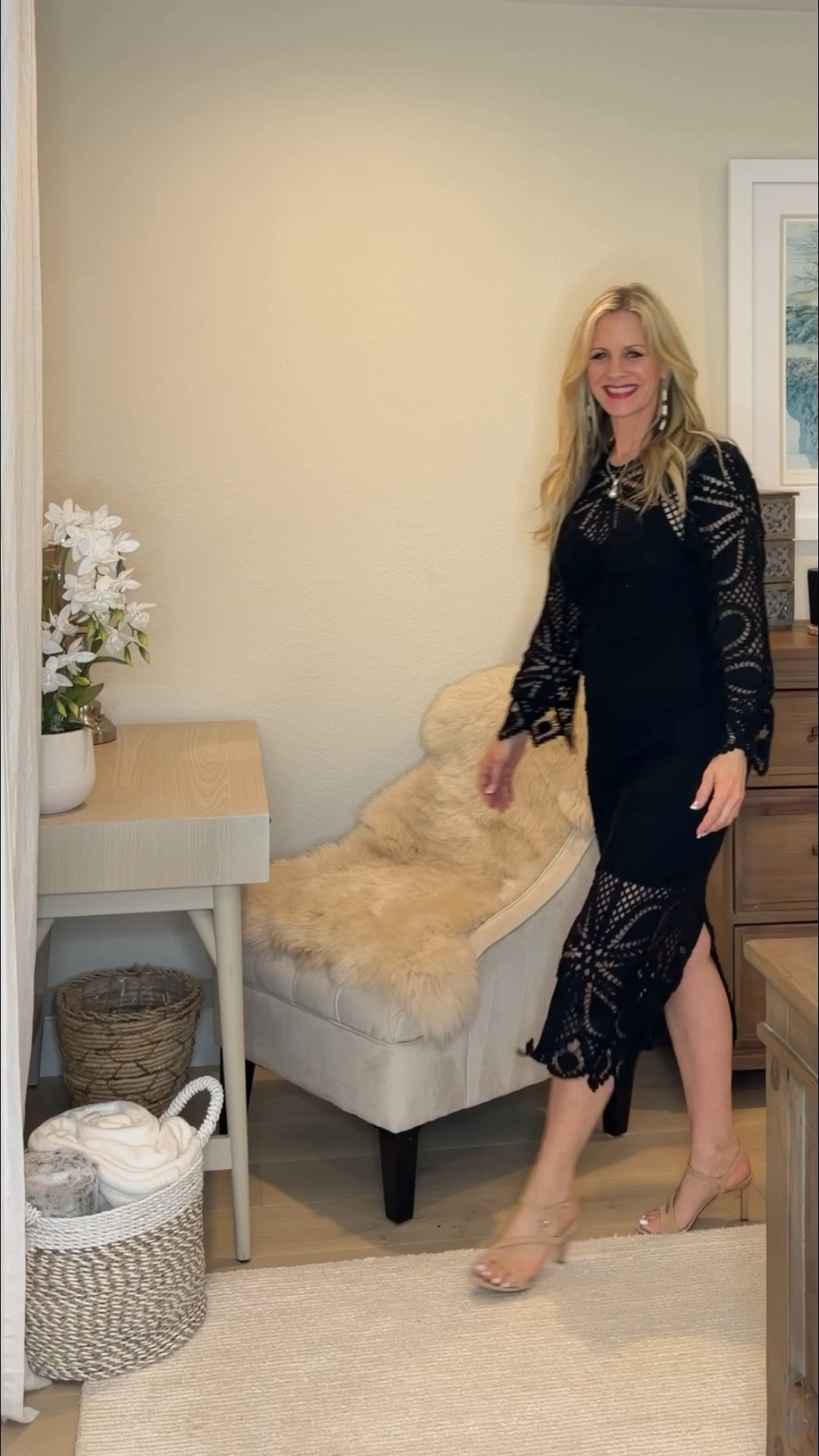 Purchased this beautiful Ba & Sh crochet dress last year. SO good!  Found one on Poshmark and linking similar. Also, found same Ferragamo shoes, but in black.

#LTKdayinmylife #LTKTravel #LTKOver40
