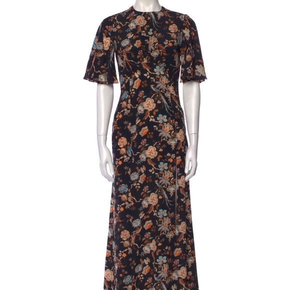 Stunning Les Reveries Silk Floral Midi Dress in Liberty Print Size 0 | Poshmark