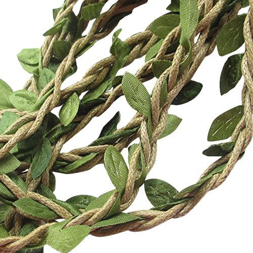 Chenkou Craft 10M Artificial Vine Fake Foliage Leaf Plant Garland Rustic Wedding Home Decor | Amazon (US)