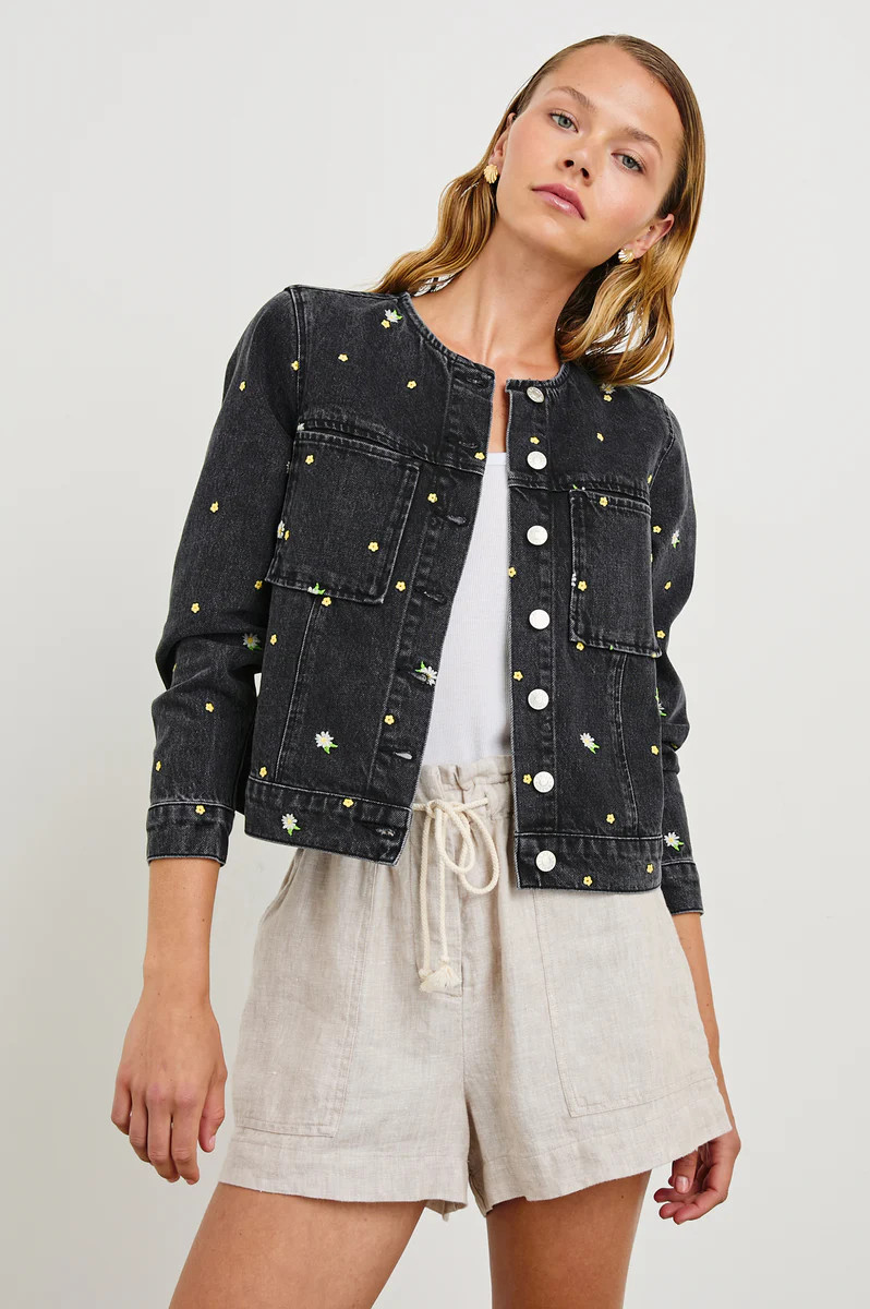 LIDO JACKET - ASH BLACK FLORAL | Rails
