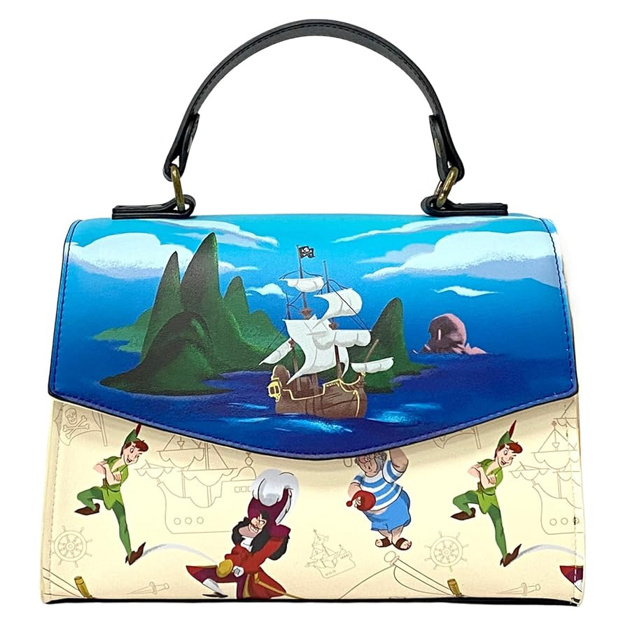 Loungefly Captain Hook Peter Pan Pirate Crossbody Bag | Amazon (US)