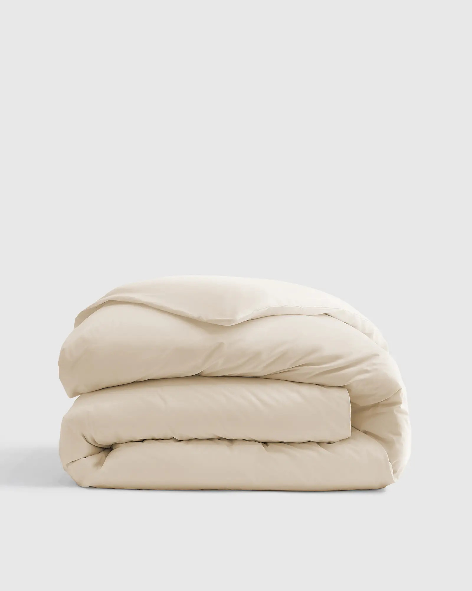 Classic Organic Percale Duvet Cover in Ivory | Quince