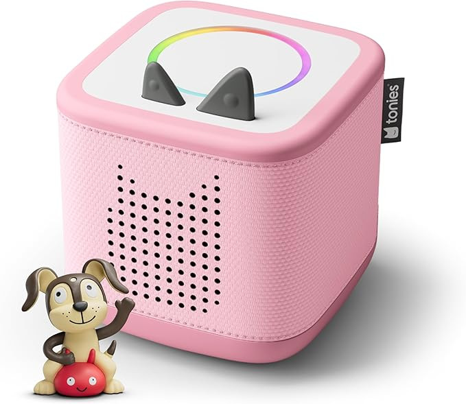 Toniebox 2 Audio Player Starter Set for Kids 1+ with Playtime Puppy - Cloud Pink | Amazon (US)