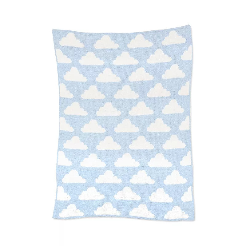 Living Textiles Chenille Baby Blanket, Blue Clouds | Kohl's