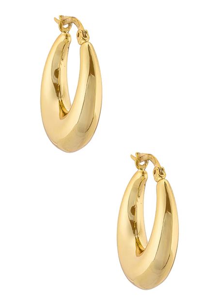 Revolve gold hoop earrings 

#LTKstyletip #LTKunder50 #LTKFind