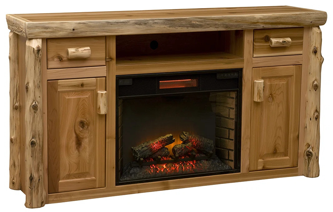 TV Stand for TVs up to 75" with Electric Fireplace Included | Wayfair North America