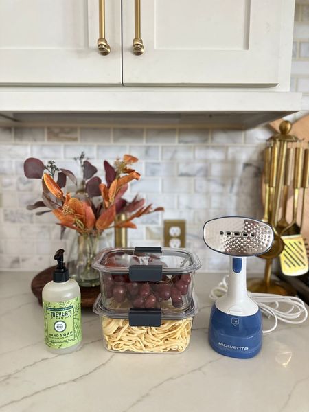 Let’s get ready for holiday guests with some of my favorite @walmart home finds. #walmartpartner This @mrsmeyerscleanday Iowa Pine hand soap will be perfect for your powder bath or guest bathroom!   I always like to leave my @rowentausa steamer in my guest bedroom, that way my guests can use it whenever they need it throughout their stay. This set of two @Rubbermaid®️ Brilliance™️ Food Containers are perfect with these clip on lids to store all of our left overs after hosting! And just like that, these three items are perfect for me while hosting during the holiday season! #iywyk

#LTKhome #LTKGiftGuide #LTKSeasonal