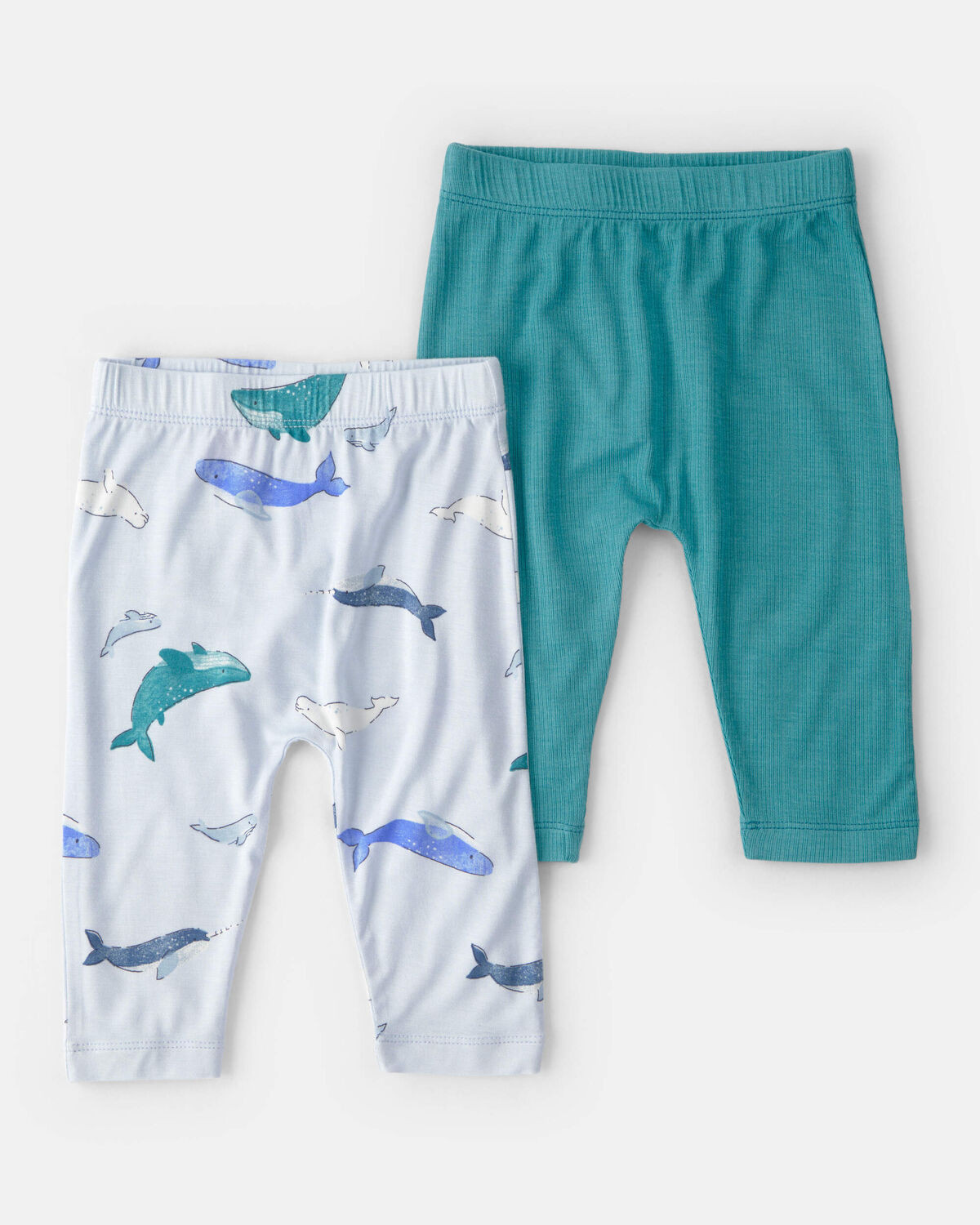 Baby 2-Pack Whale PurelySoft Pull-On Pants - Blue | Carter's Inc