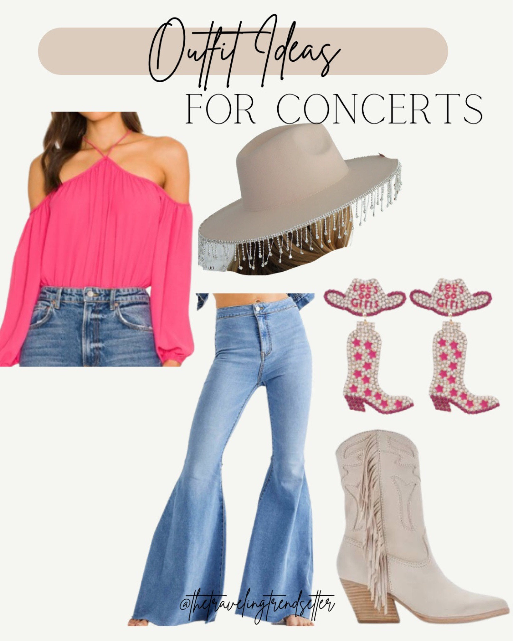 Sydne Style shows western outfit ideas in cowboy boots and jeans
