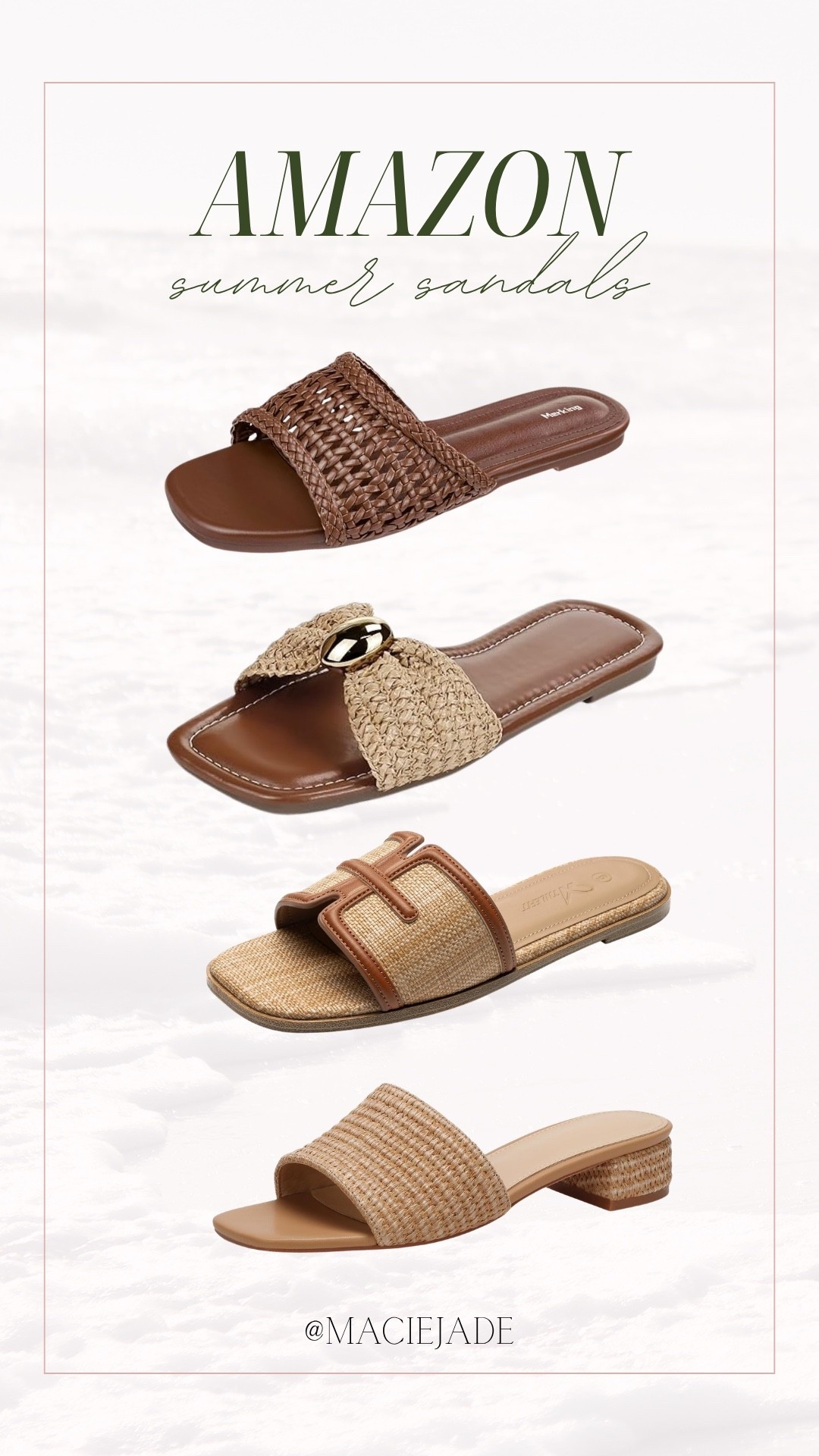 Neutral summer sandals for any outfit 😍 all amazon finds! ☀️

amazon, amazon find, amazon finds, amazon must have, amazon must haves, amazon essentials, amazon style, amazon fashion, amazon staples, amazon basic, amazon basics, amazon favorites

#LTKSeasonal #LTKootd