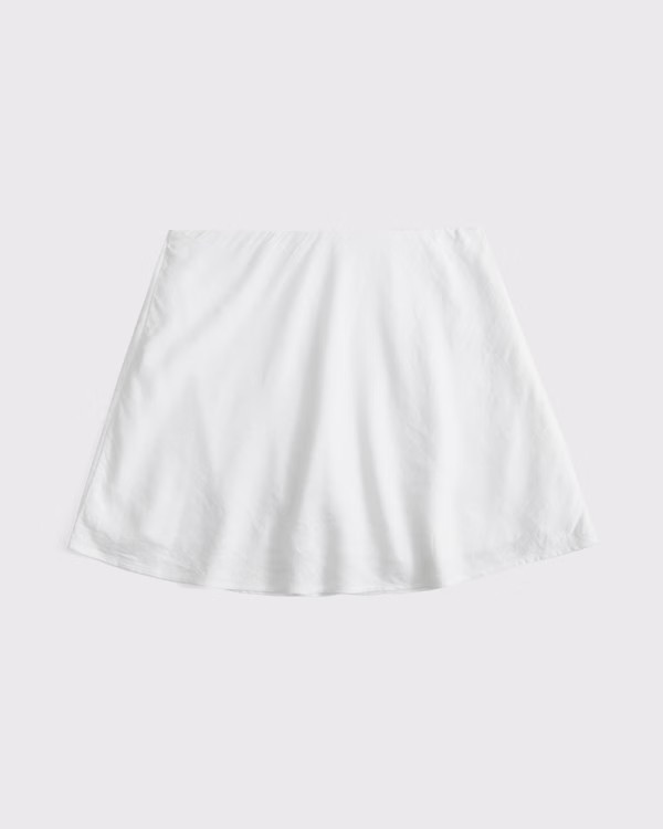 Women's The A&F Sienna Linen-Blend Mini Skort | Women's Clearance | Abercrombie.com | Abercrombie & Fitch (US)