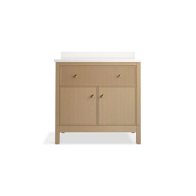 Malin By Studio McGee 36 in. Bathroom Vanity Cabinet With Sink And Quartz Top | Wayfair North America