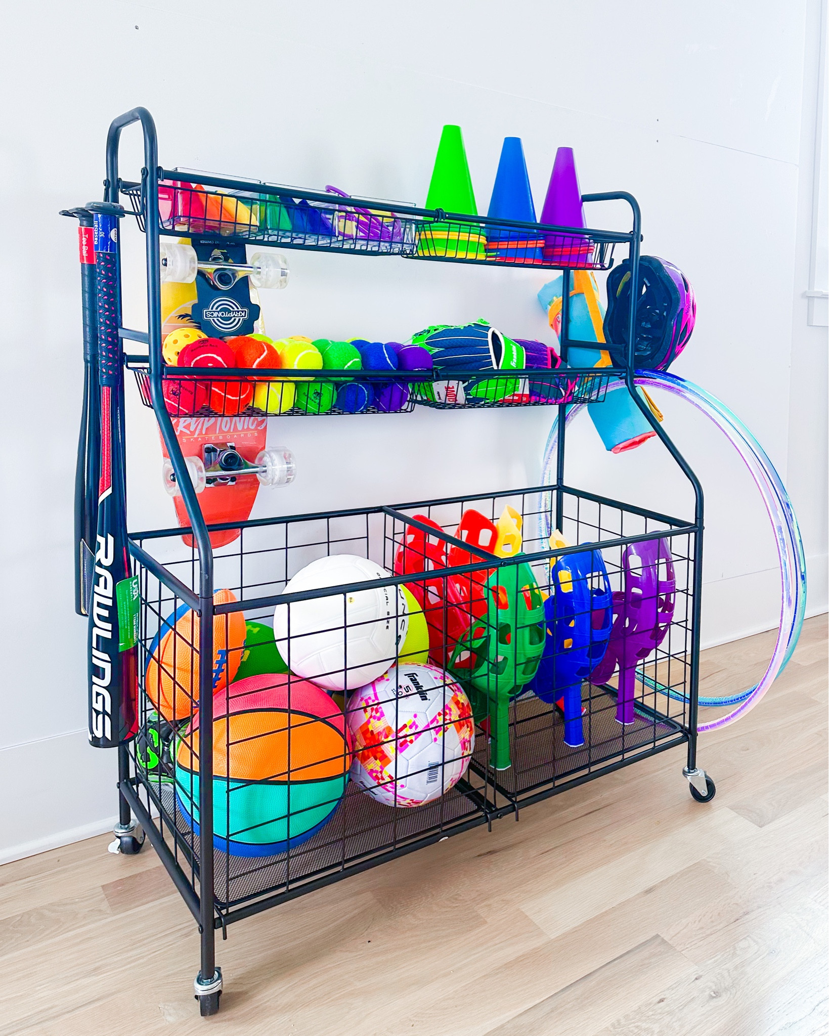 Our favorite way to organize outdoor sports equipment!

#LTKFind #LTKkids

#LTKFitness