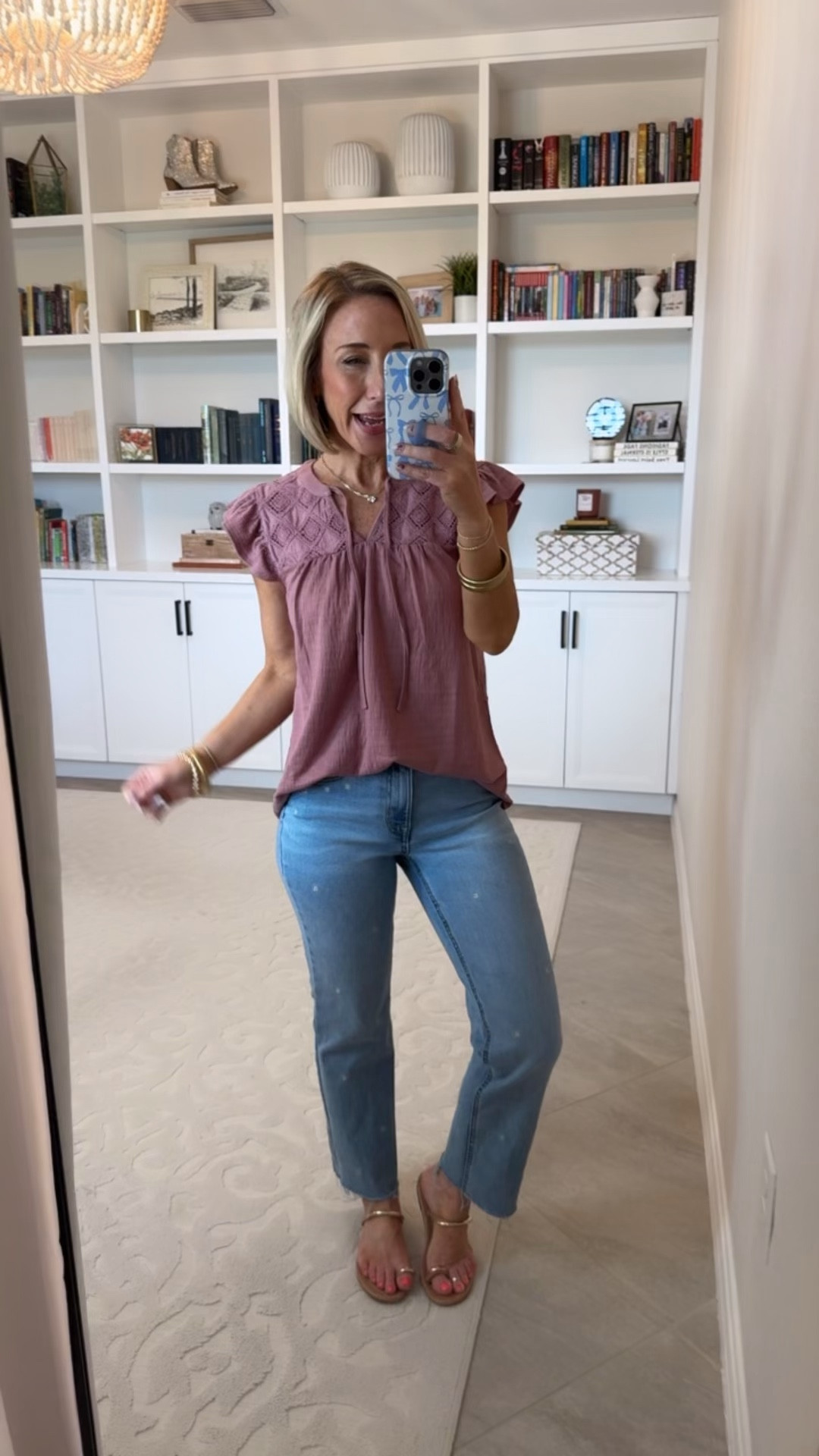 Spring Haul - not-so-rapid unboxing… part 1 (and it’s ALL ON SALE!) Crochet Yoke Ruffle Trim Top - size XS. 30% off. * Daisy Embroidered High Rise 

#LTKSeasonal#LTKOver40#LTKSaleAlert 

 