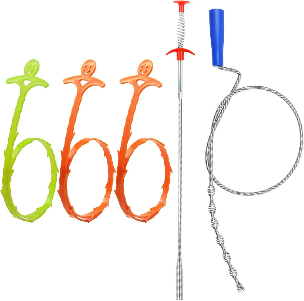 5 in 1 Sink Snake Drain Auger Hair Catcher, Drain Clog Remover Cleaning Tools, Hair Remover, Drai... | Amazon (CA)