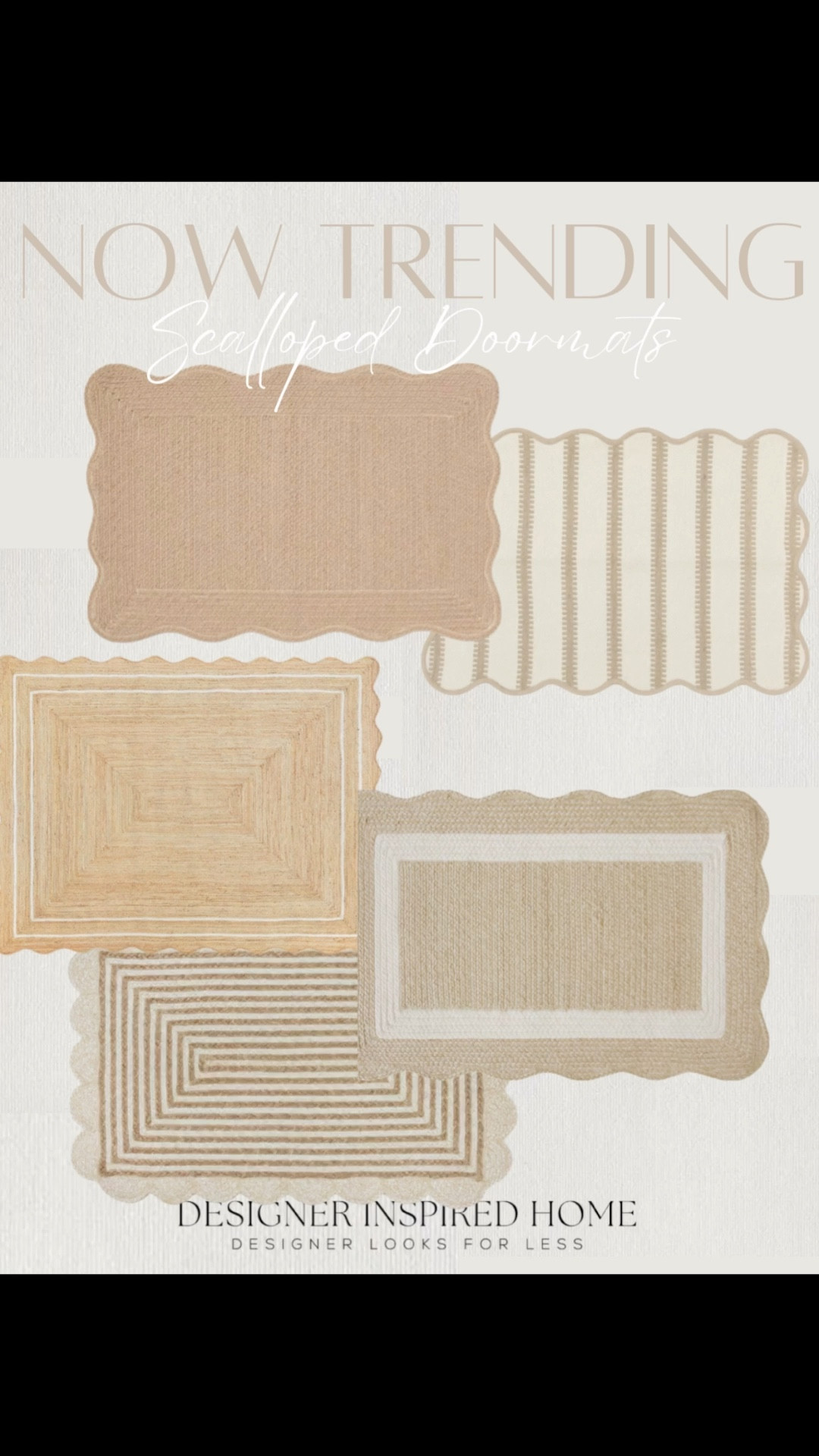 Now Trending! Scalloped doormats and layering rugs! 

#LTKFindsUnder50 #LTKWatchNow #LTKStyleTip