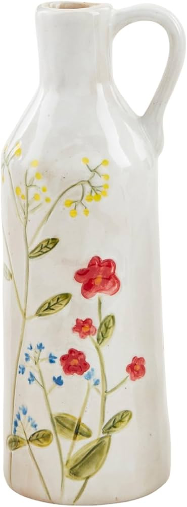 Mud Pie Yellow Flower Stem Vase; Caddy 2 1/4" x 2 1/4" Dia | Toothpick 3 1/4" | Amazon (US)