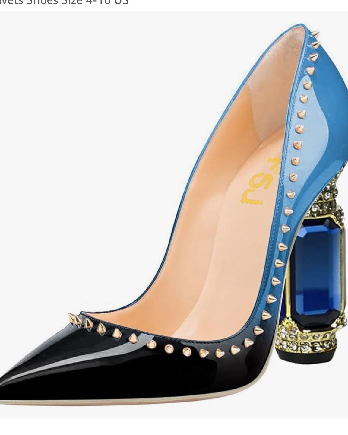 Women Bridal Pointed Toe Chunky Block High Heel Crystal Pumps Slip on Wedding Thick Comfort Evening Dress Studded Rivets Shoes Size 4-16 US

#LTKShoeCrush #LTKFindsUnder100 #LTKStyleTip