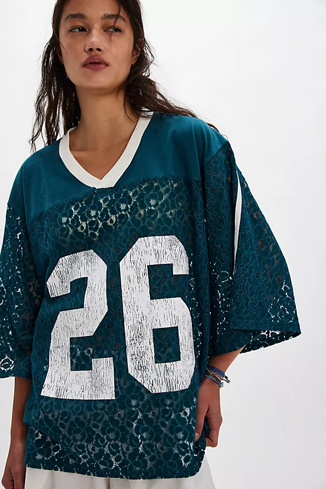 Tricia Fix Lace Sport Tee | Free People (Global - UK&FR Excluded)