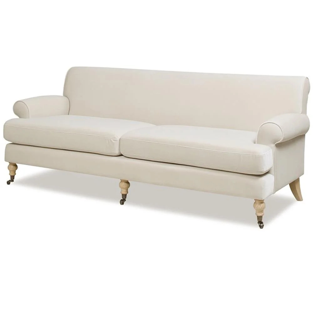 Jennifer Taylor Home Alana Lawson Two-Cushion Tightback Sofa French Beige | Walmart (US)