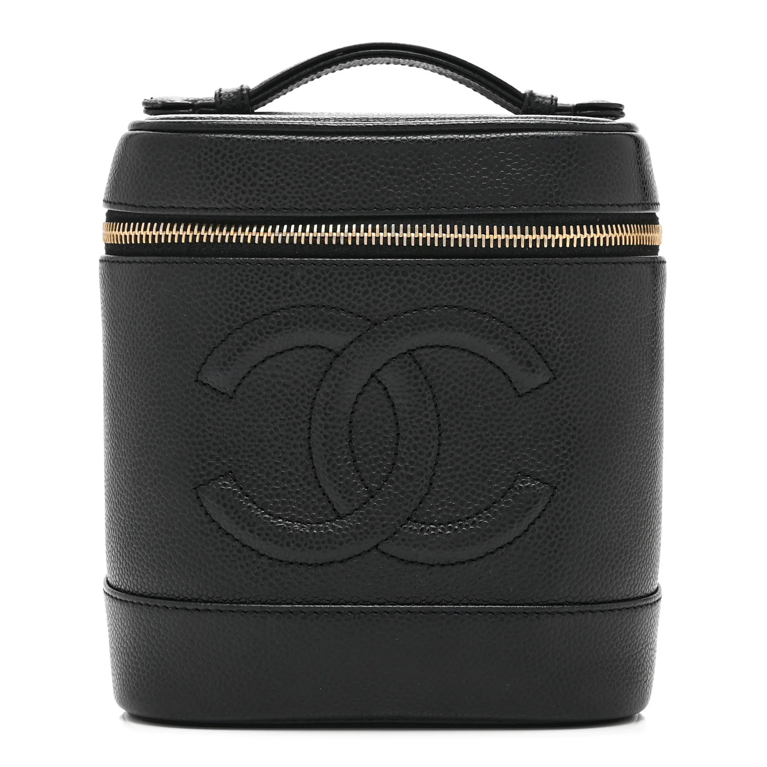 Caviar Vanity Cosmetic Case Black | FASHIONPHILE (US)