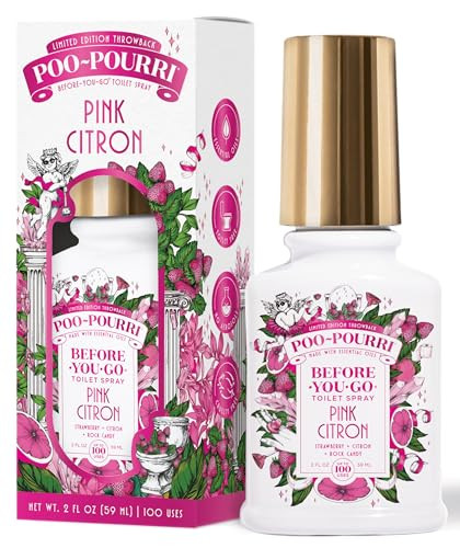 Poo-Pourri Before-You-Go Toilet Spray, Pink Citron, 2 Fl Oz, Up to 100 Uses, Bathroom Odor Deodor... | Amazon (US)