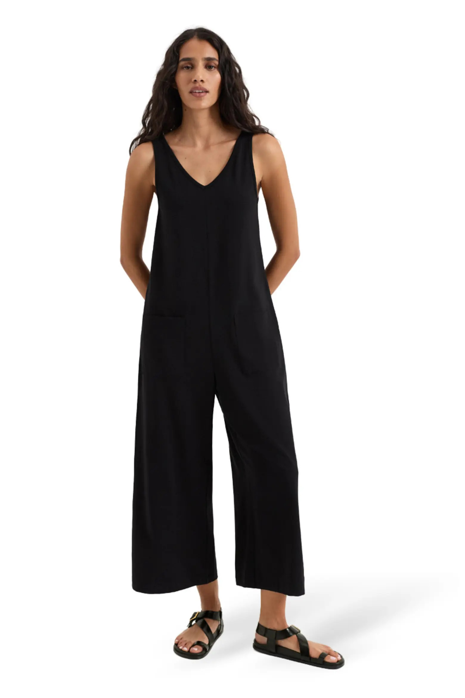 Pact Luxe Essential Organic Cotton Cropped Jumpsuit (Women) | Nordstrom | Nordstrom