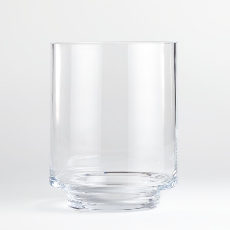 Taylor Large Glass Hurricane Candle Holder + Reviews | Crate and Barrel | Crate & Barrel