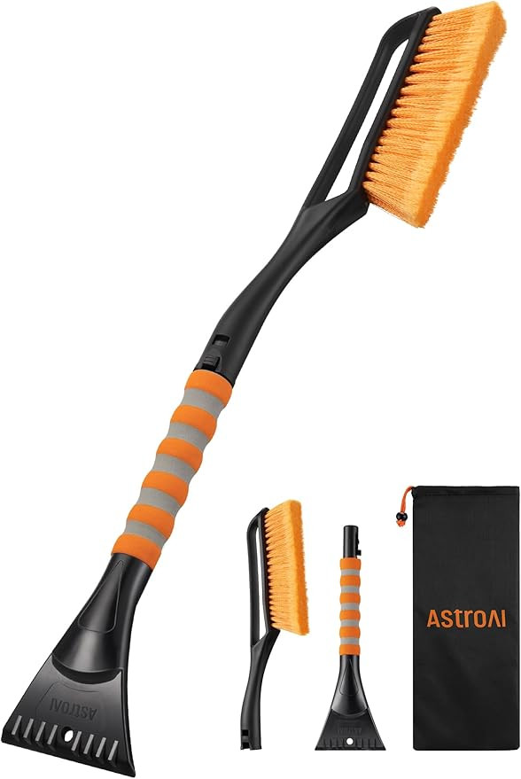 AstroAI 27" Snow Brush and Ice Scrapers for Car Windshield, Detachable Snow Scrapers with Ergonom... | Amazon (US)