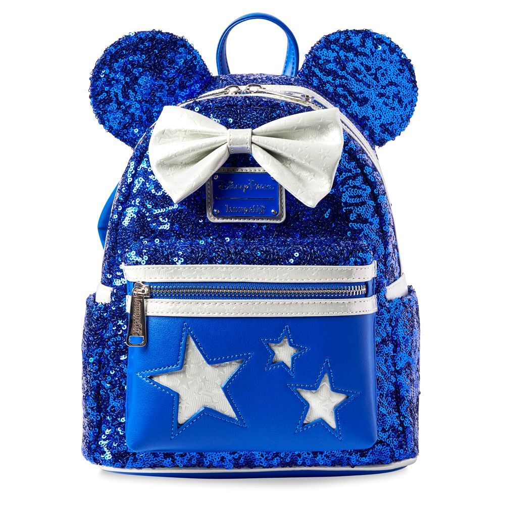 Minnie Mouse Sequined Loungefly Mini Backpack – Wishes Come True Blue | Disney Store