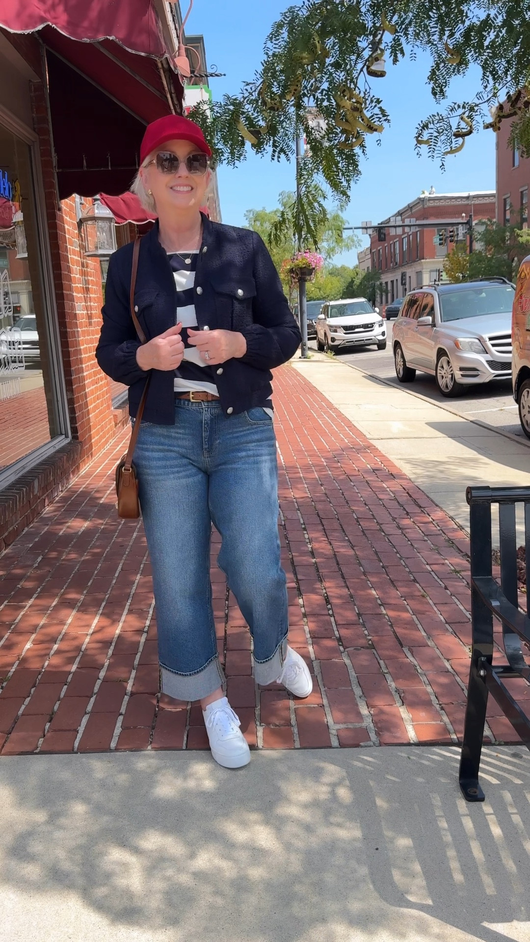 FLASH SALE!!! Just through Sunday midnight, get $50 off every$200 spent at Talbots and that stacks on top of the 25% off your purchase in the Fall Event going on now. Size down in these jeans. The top and jacket run true to size. I’ve linked to those - and my darling red cap! - as well as other favorites from the Talbots New Fall Arrivals  

#LTKSeasonal #LTKMidsize #LTKSaleAlert