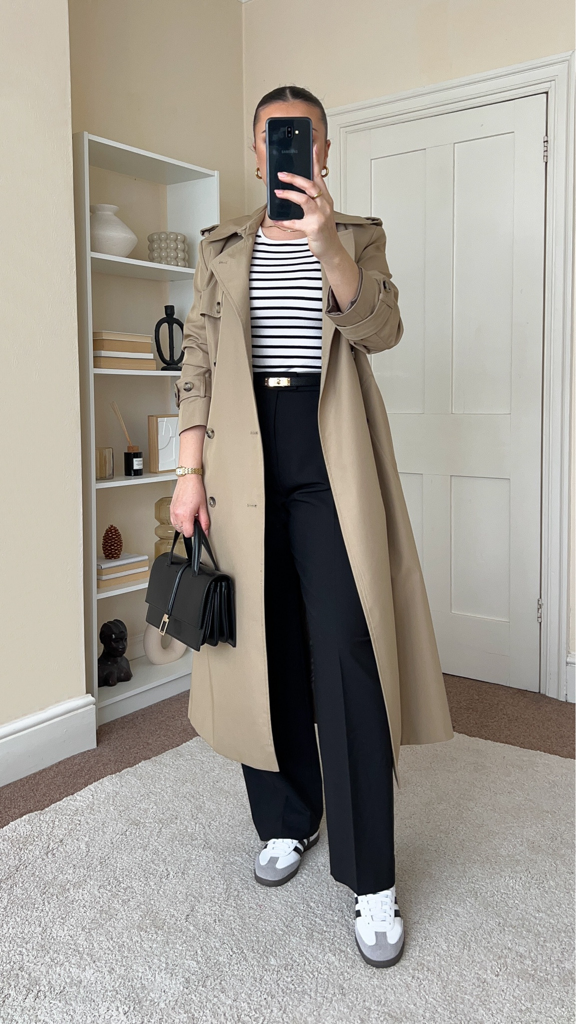 Smart & classic Spring outfit. T-shirt is from H&M, wearing size S. Trench coat is from Mango, wearing size S. Trousers are from &OtherStories, wearing size UK8. 

#LTKeurope #LTKfindsunder100 #LTKstyletip