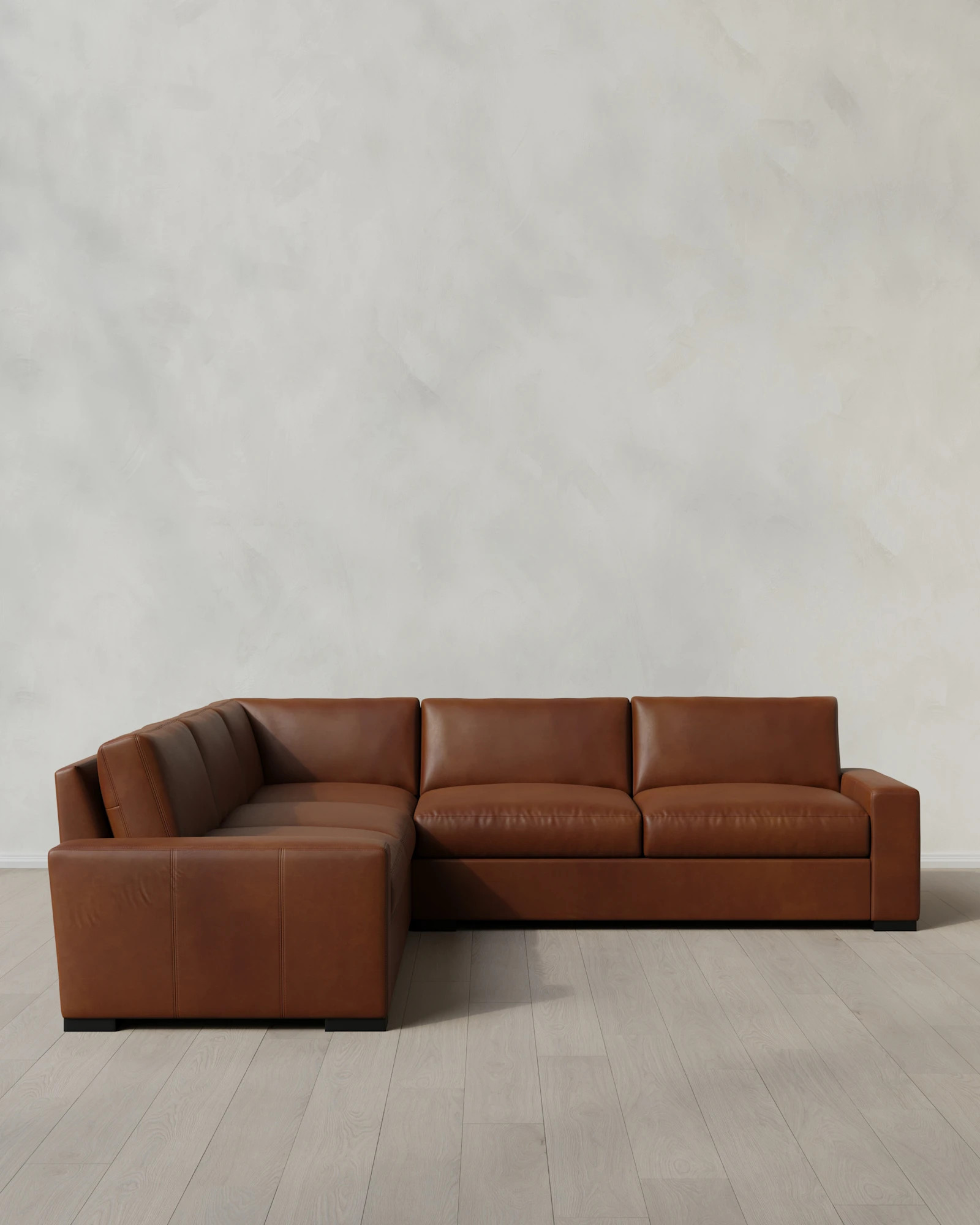 Stillman L Sectional in Leather | Quince