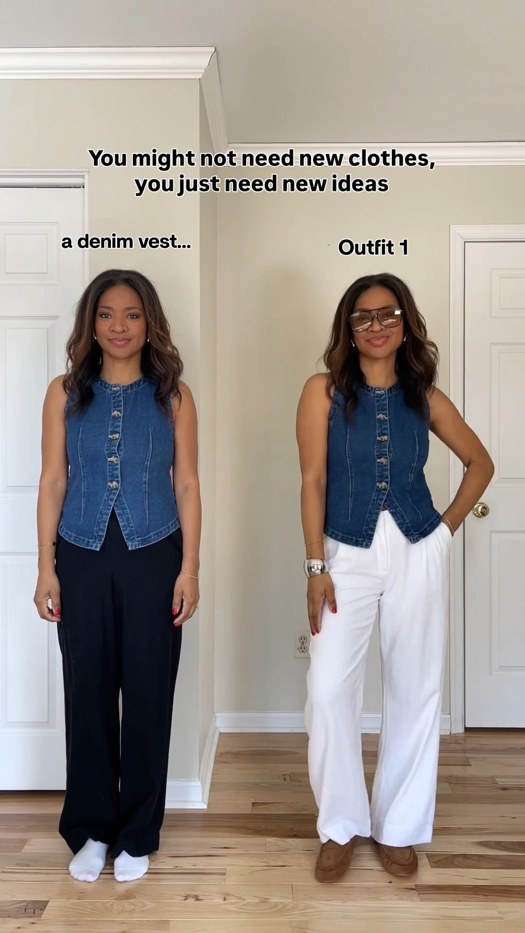 I’m wearing a small in the vest. I’m wearing a size 27 regular in the white pants. A small in the skirt and short shorts. Linking similar linen shorts just in case. My tan suede loafers run small so I would size up 1/2 size in those. The rest of my shoes are true to size. ￼

#ltkover40 #ltkgrwm #ltkootd

