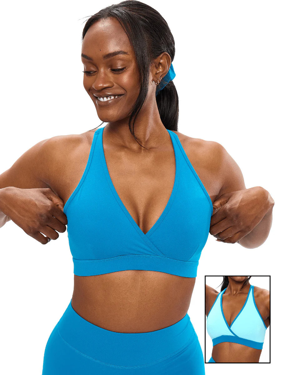 Reversible RacerBack Sports Bra - Warhead and Cotton Candy XXXL | Buffbunny