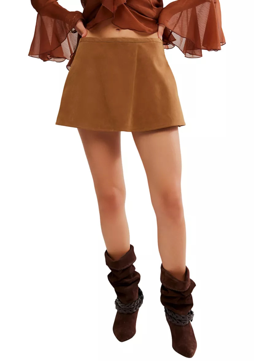 We The Free Paradise Found Suede Skort | Belk