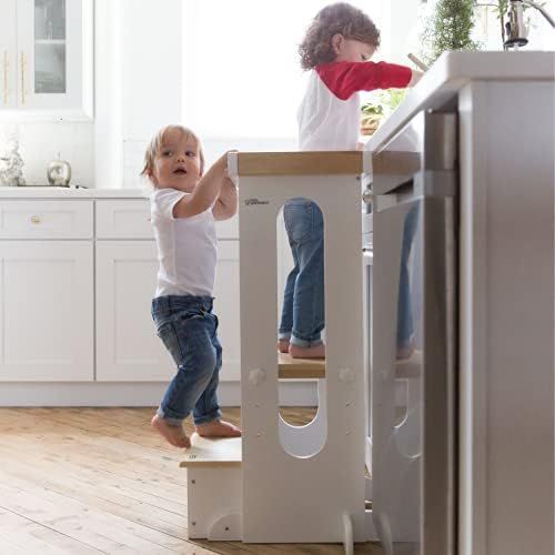 Little Partners® Explore n Store™ Learning Tower® Kids Adjustable Height Kitchen Step Stool f... | Amazon (US)