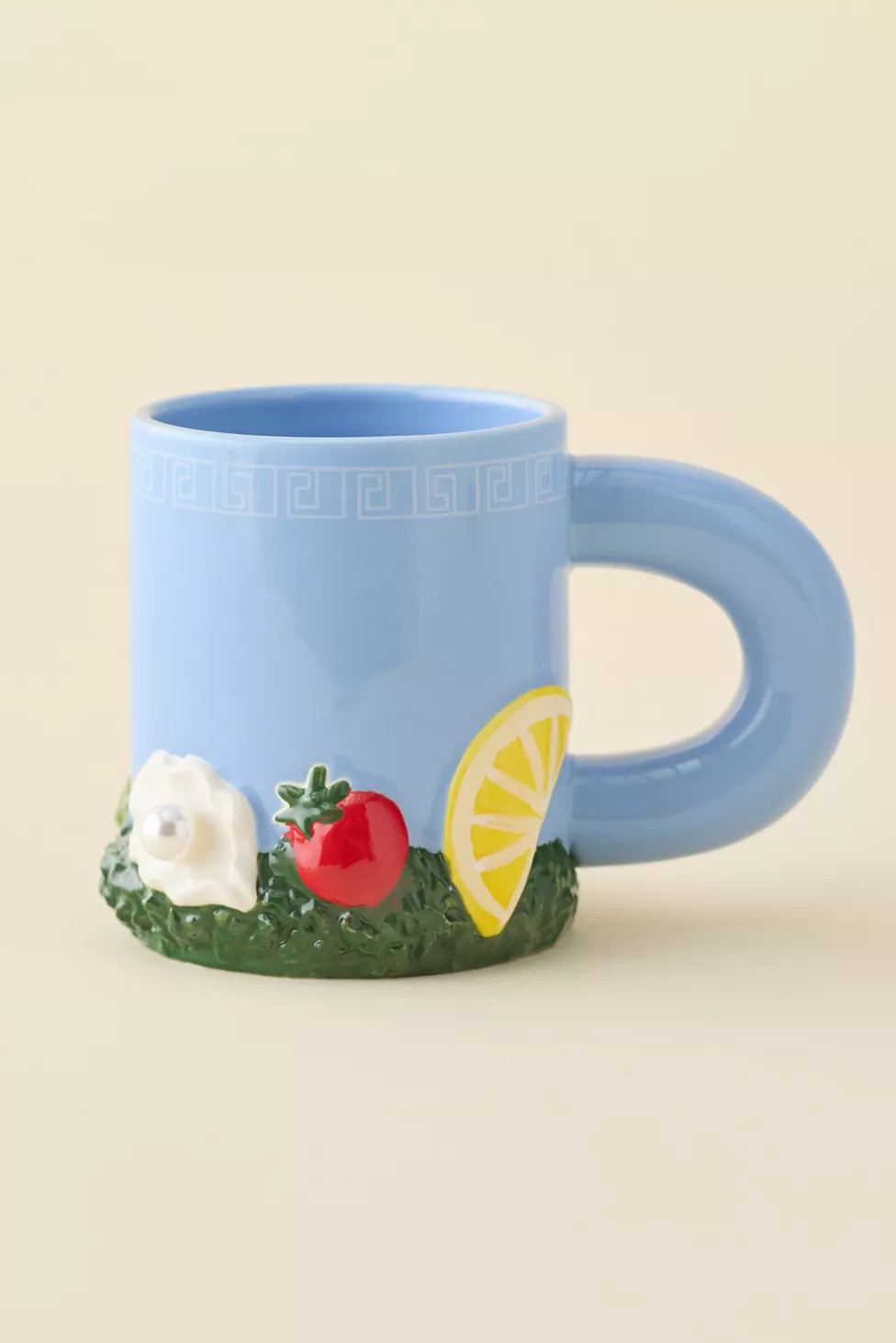 Seafood Sculpted Ceramic Mug | Urban Outfitters (US and RoW)