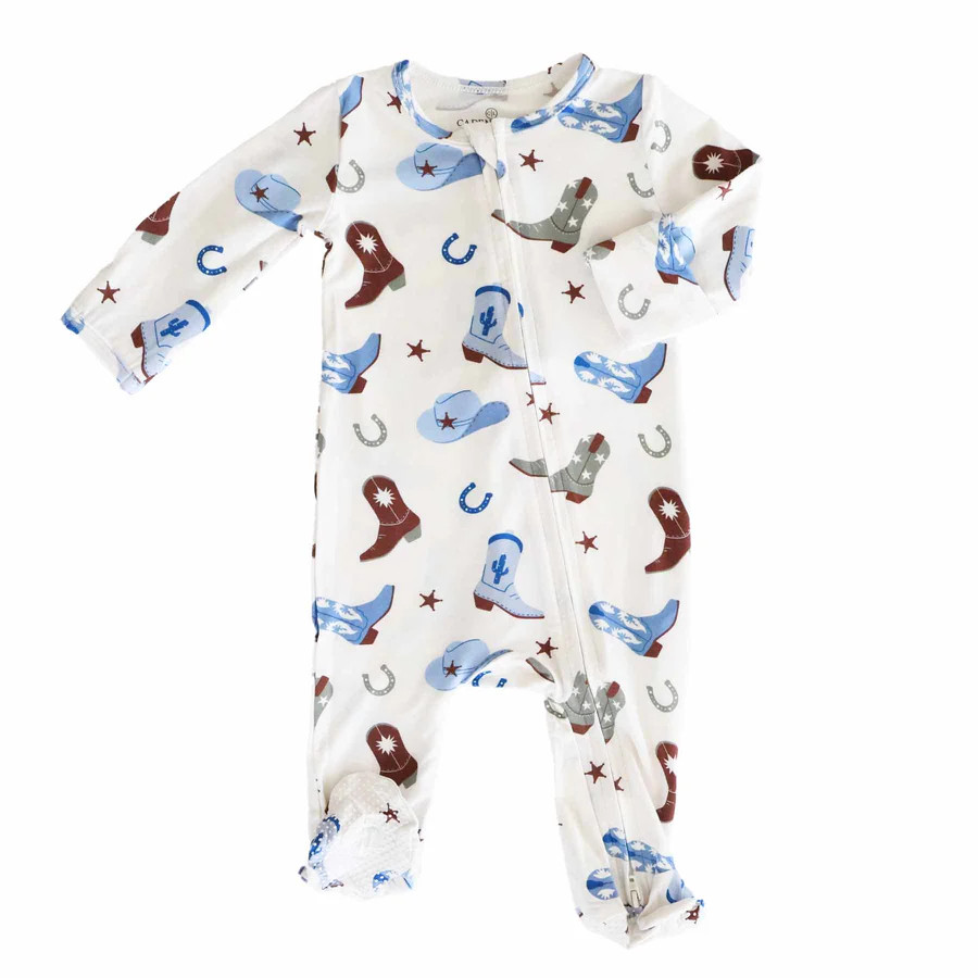 Boot Scootin' Zipper Footie | Caden Lane