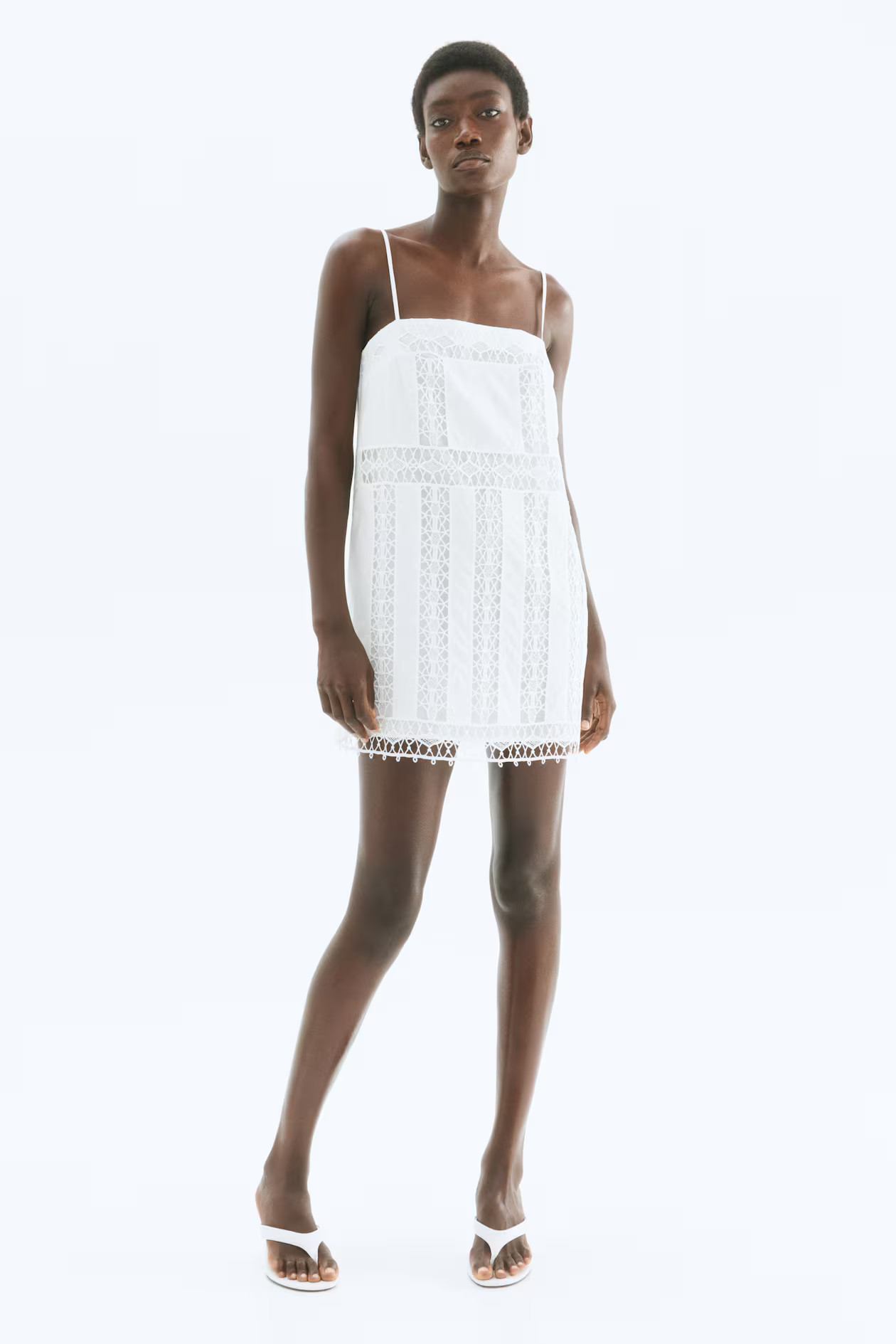 Lace-Inset Strappy Dress | H&M (US + CA)