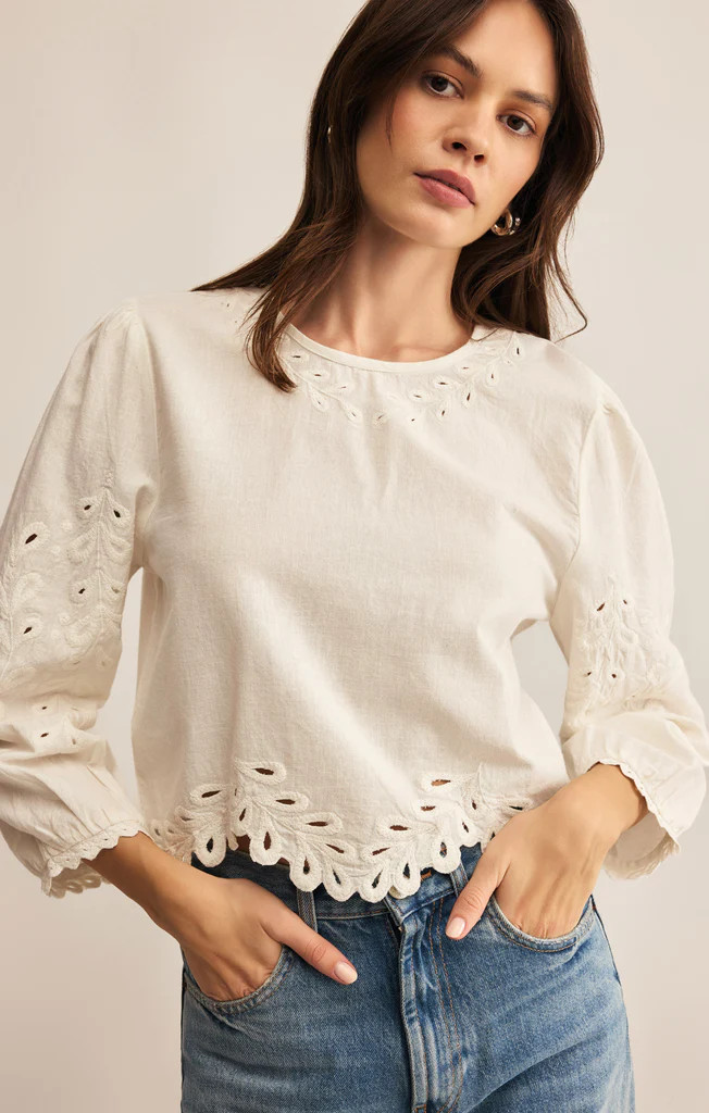 Ambroise Embroidered Linen Top | Z Supply