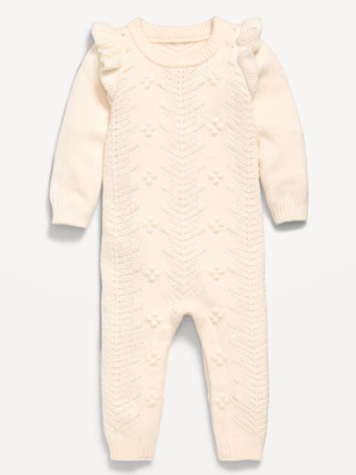 SoSoft Ruffled-Shoulder Sweater One-Piece for Baby | Old Navy (US)