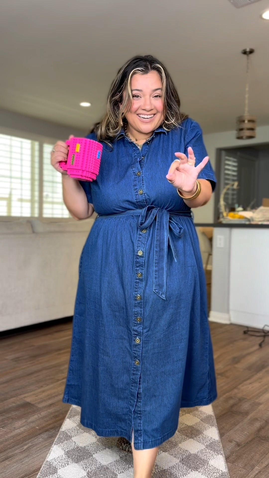 Turns out it wasn’t my body-it was the clothes!⭐️ This dress is SO flattering on my belly! It is comfy, floaty, the perfect length, has pockets, and the sleeves don’t cling to my arms! Absolutely perfection 🤩

#LTKgrwm #LTKootd #LTKSeasonal