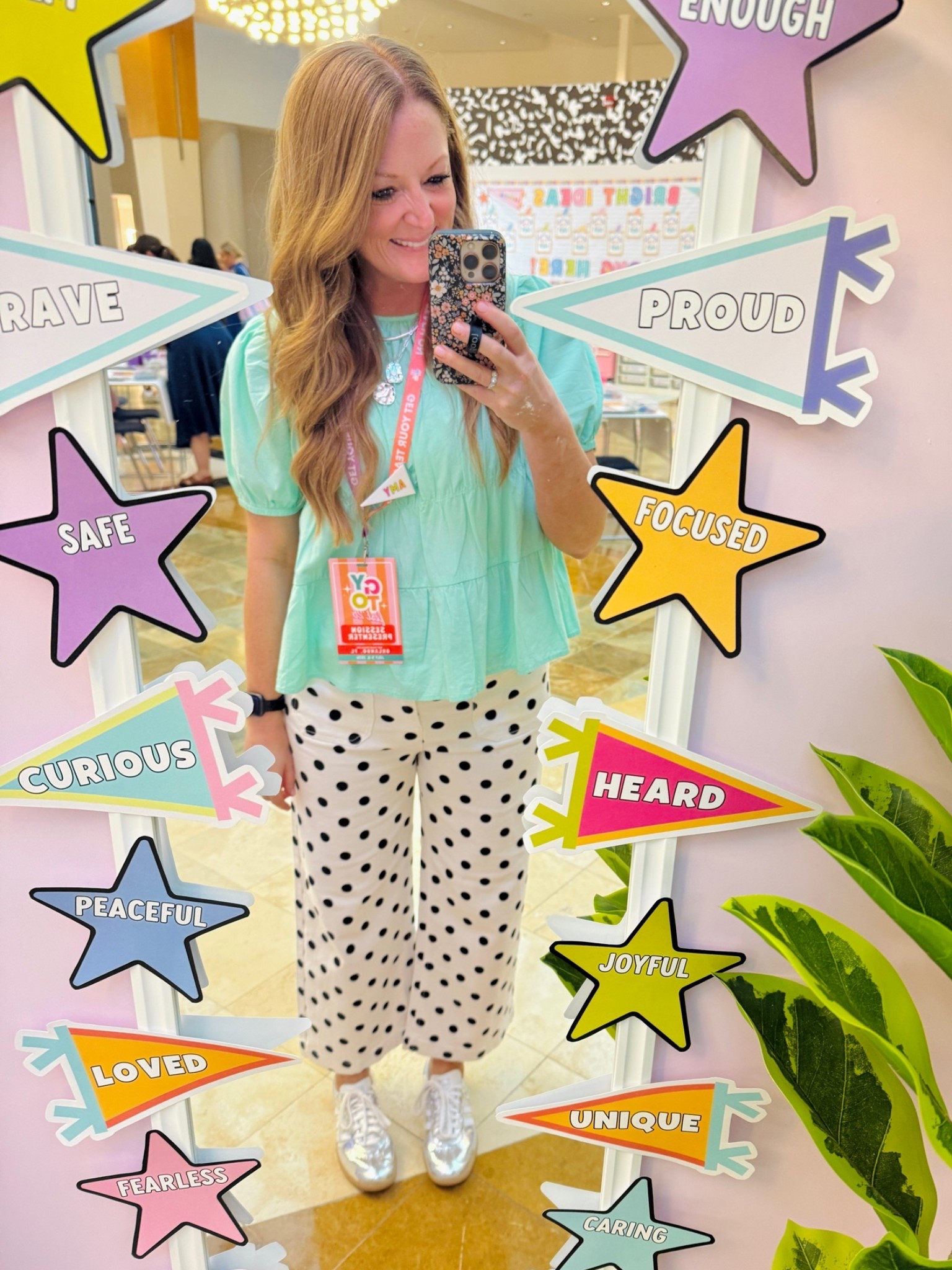 My favorite pants from Amazon now come in polka dot!!

Wearing my normal size in top and bottom.

#LTKOver40 #LTKWorkwear