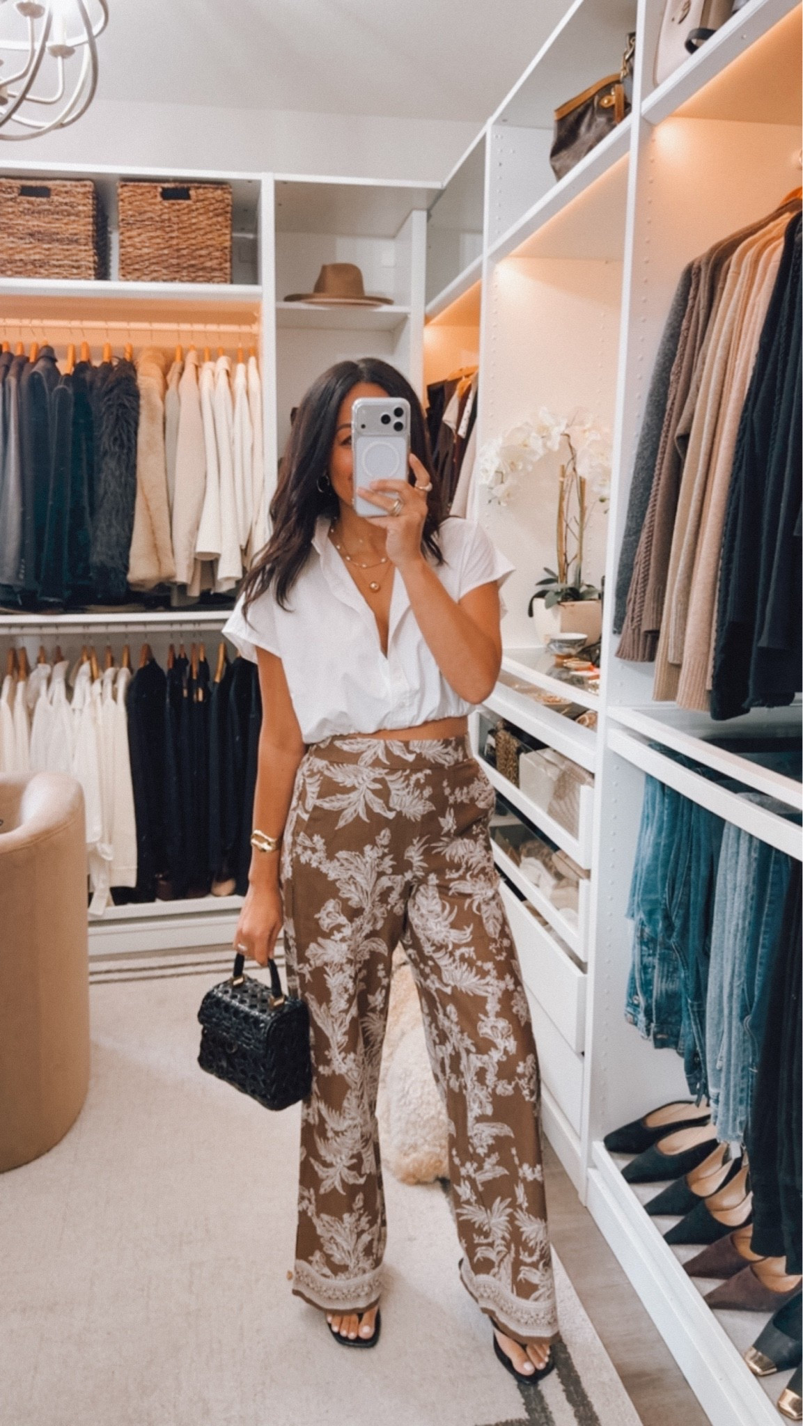 Pants back on sale☀️o sized down to an xs - normally a 26 in denim 
Wearing a small in white top

#LTKOver40 #LTKSaleAlert #LTKootd