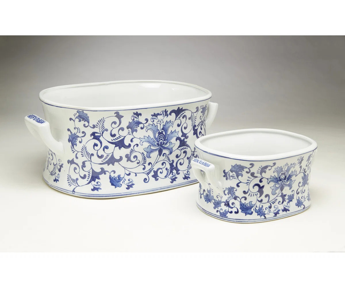 Ferrara 2-Piece Porcelain Pot Planter Set | Wayfair North America