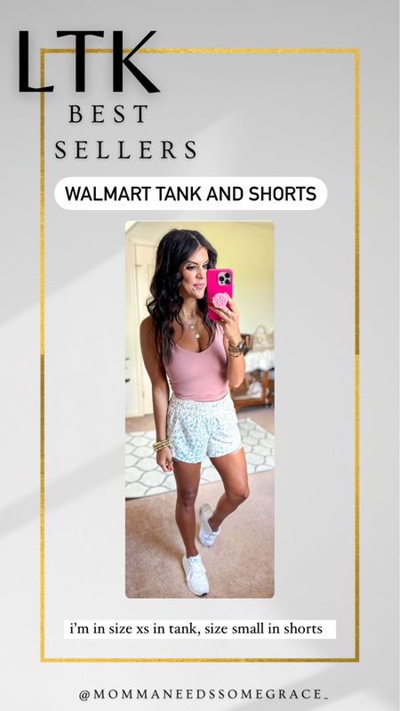Weekly most loved items- Walmart tank and shorts! So good!

#LTKActive #LTKFindsUnder100 #LTKxWalmart